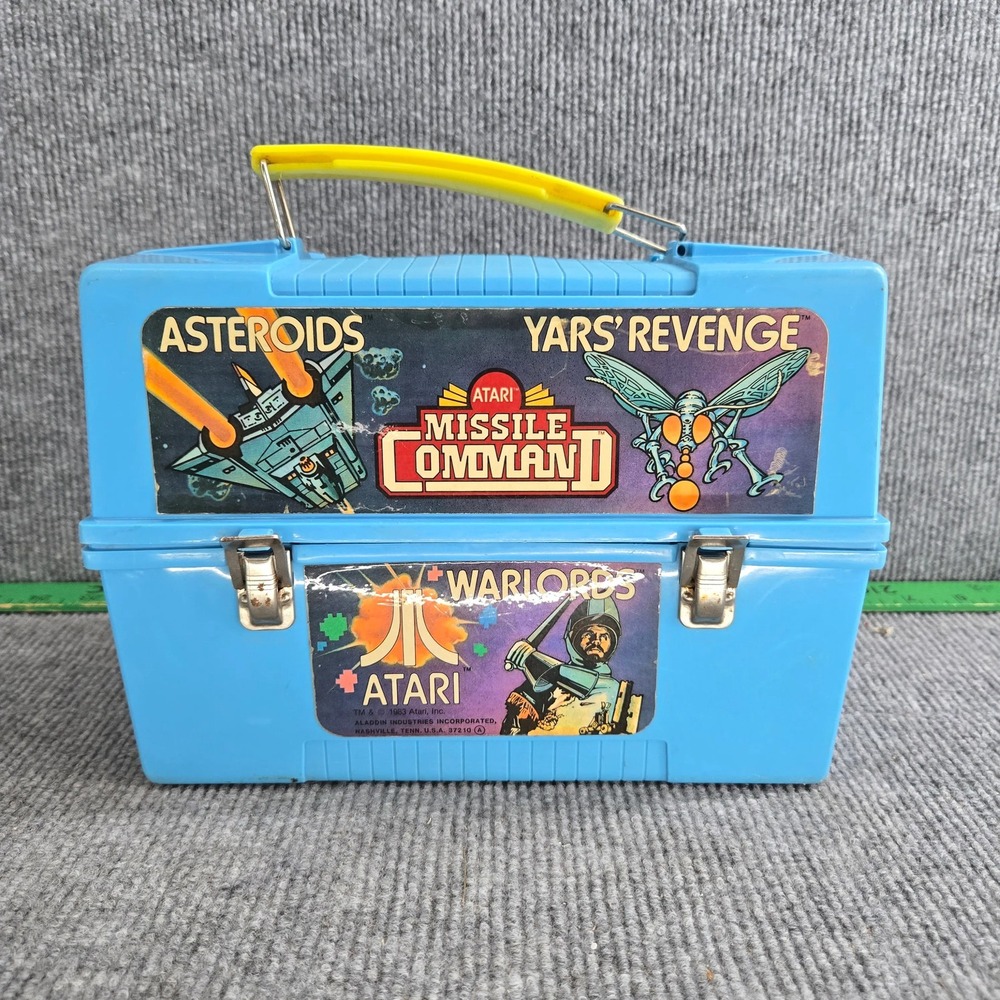 Atari Missile Command Yars' Revenge Warlords Lunch Box Thermos Set